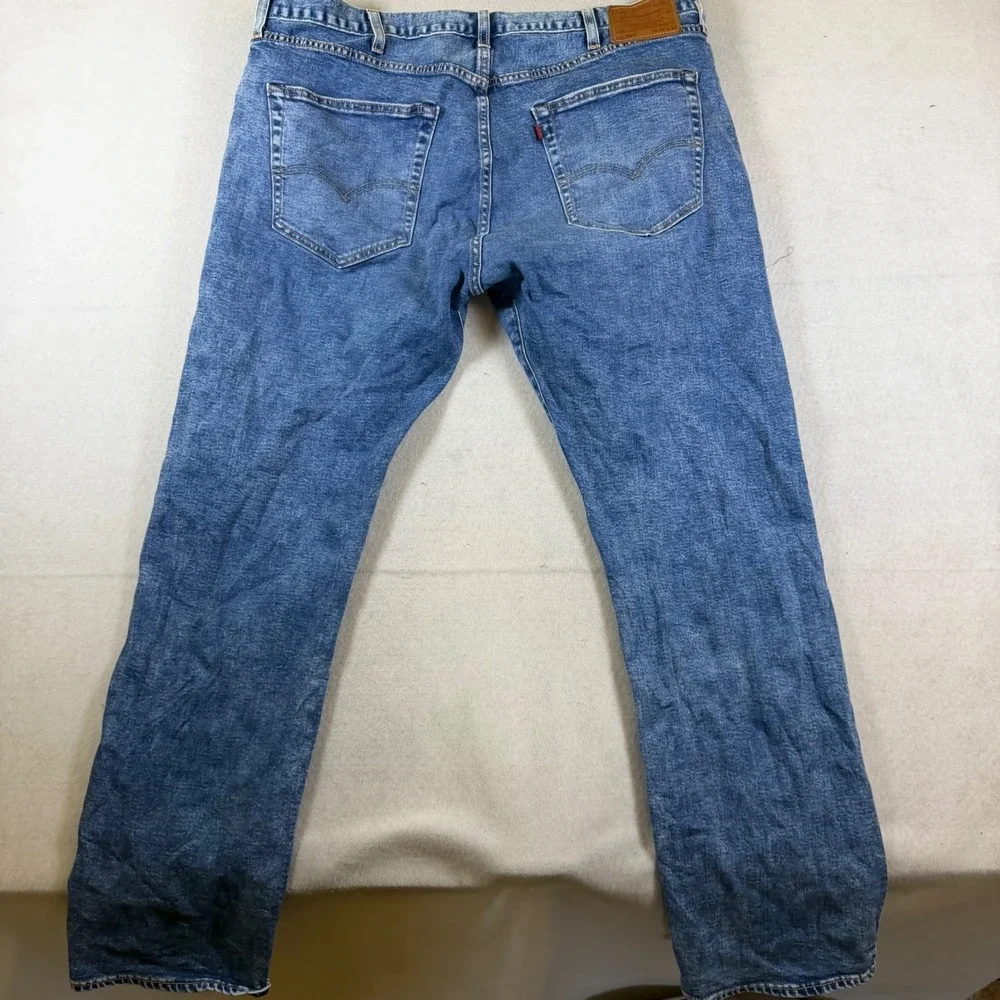 Levis 501 Original Fit Mens Medium Wash Blue Straight Leg Denim Jeans 40x32